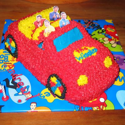 Big Red Car Wiggles Cake