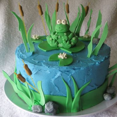 Froggy At The Pond Cake