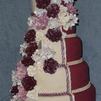 Two Tone Wedding Cake