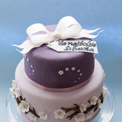 Violet Blossom Cake