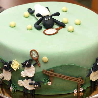 Shaun The Sheep Playing Tennis