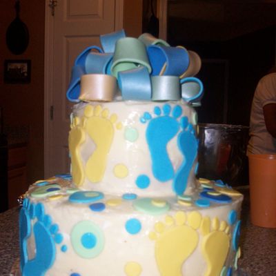 Baby Feet Baby Shower Cake