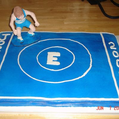 Wrestler Grad Cake