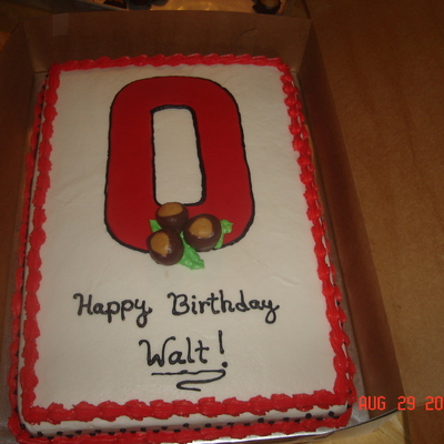 Ohio State Cake