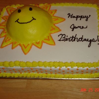 Sunshine Birthday Cake