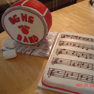 Bass Drum And Music Sheet