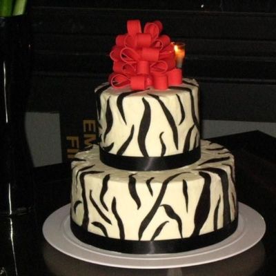 Zebra Tiered Cake