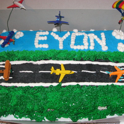 5Th Birthday Airplane Cake