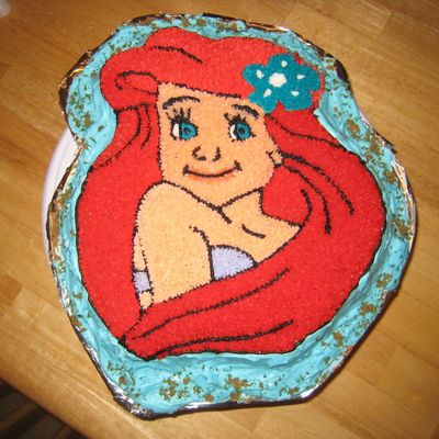 Course 1 Character Cake///ariel-The Little Mermaid