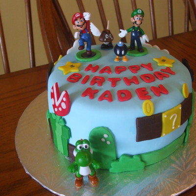 Mario Brothers Cake