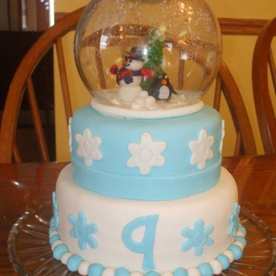 Snow Globe Cake