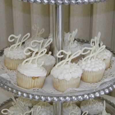 Monogrammed Cupcakes
