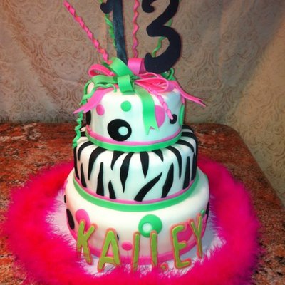 Funky Neon Cake