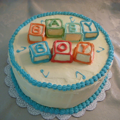 Baby Boy Shower Cake