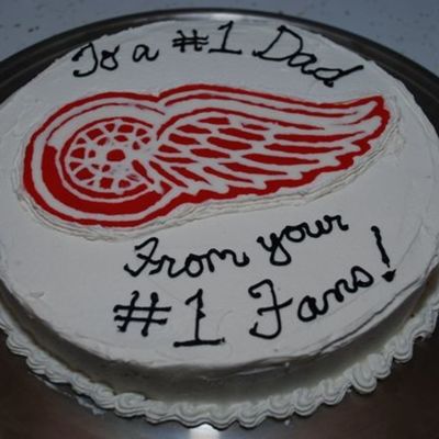 Detroit Red Wings Father's Day Cake