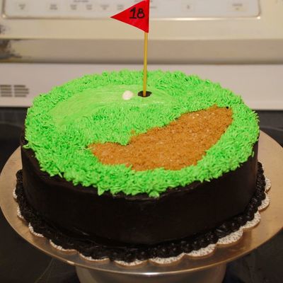 Golf Hole Birthday Cake