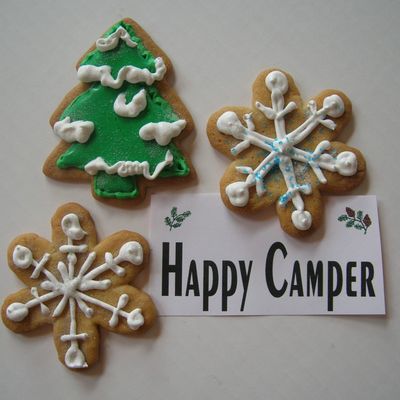 Snowflakes And Snowy Tree