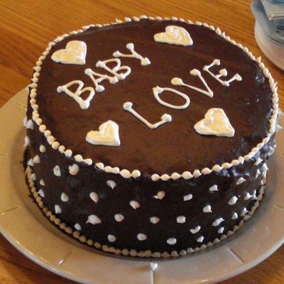 Chocolte Ganache Baby Shower Cake