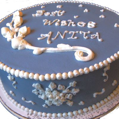 Periwinkle Color Birthday Cake