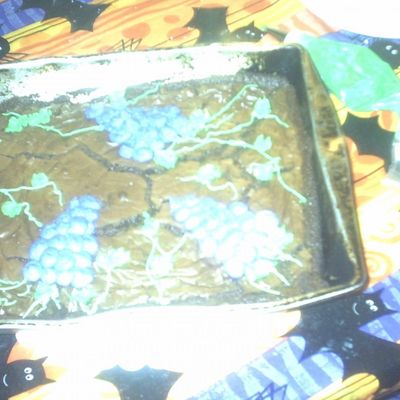 Grape Clusters On Brownies