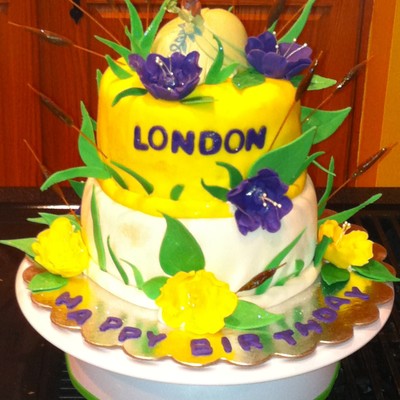 Smash Cake For Princess & The Frog Birthday Party