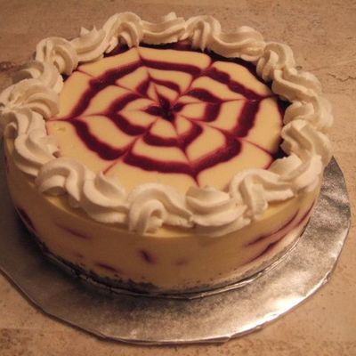 White Chocolate Raspberry Cheesecake