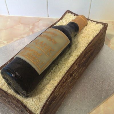 Wine Bottle Cake