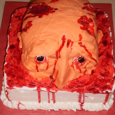 Head In A Blood Pool