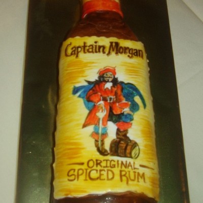 Captain Morgan Bottle Cake