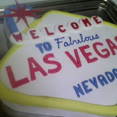 Las Vegas Themed Birthday Cake