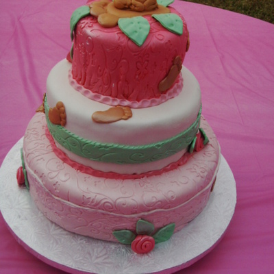 Minnie's Baby Shower Cake