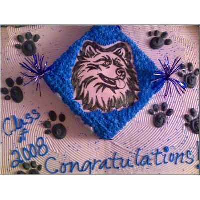 Huskie Graduation Cake