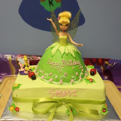 Tinkerbell Themed Cake