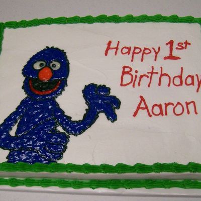 Grover Birthday Cake