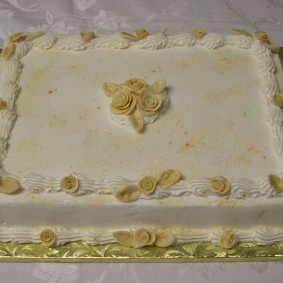 50Th Anniversary Sheet Cake