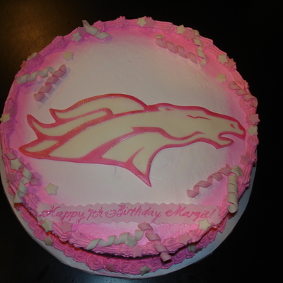 Pink Denver Bronco