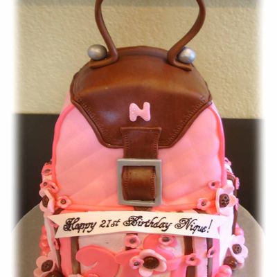 21St Purse Birthday Cake