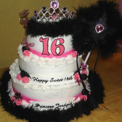 Princess 16Th Crown Wand & Boa