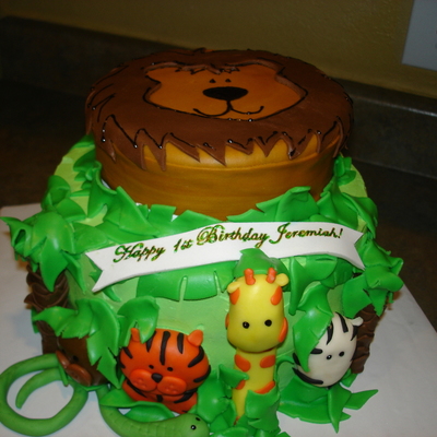 Jungle With Lion On Top