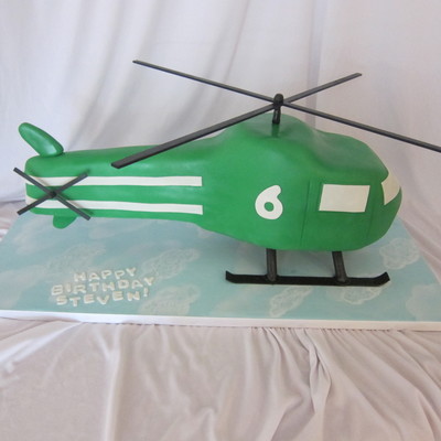 3-D Helicopter Cake