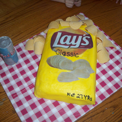 Potato Chips And Red Bull