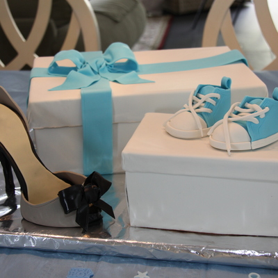 Shoe Lover's Baby Shower Cake
