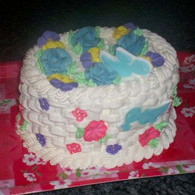 Basketweave Cake From Wilton's Level 2 Class