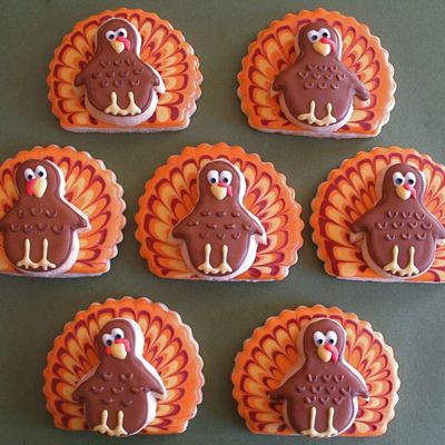 Thanksgiving Turkey Cookies