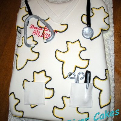 Scrubs Graduation Cake