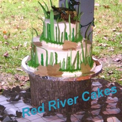 Duck Hunting Grooms Cake