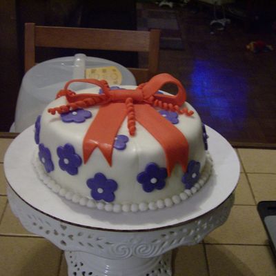 Red Bow Cake