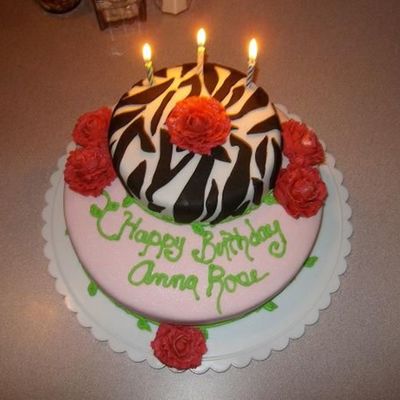 Pink And Zebra Birthday