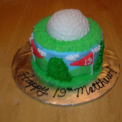 Golf Birthday Cake