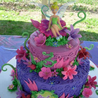Tinkerbell Tiered Cake